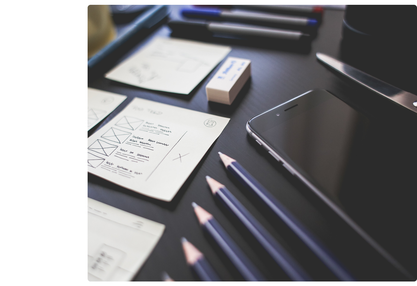 Préparation d'un wirefram en vue de l'UX